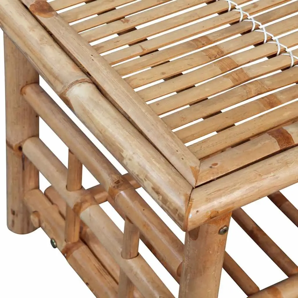 Bamboo Coffee Table Living Room Accent Furniture 90x50x45cm Brown