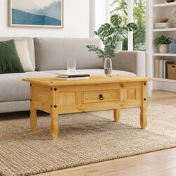 Value and Practicality in a Solid Pine Coffee Table