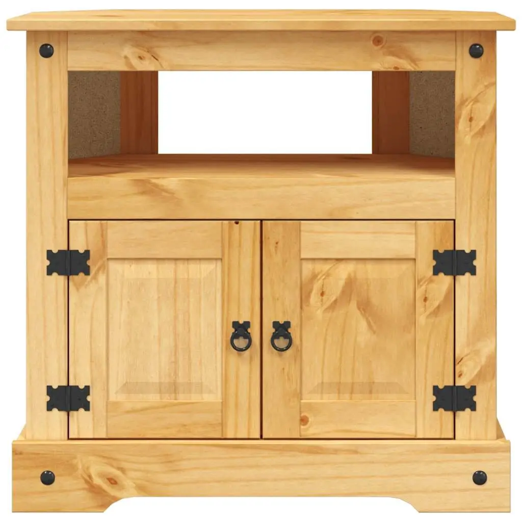 Console Table Side Cabinet Brown Solid Pinewood Mexican Corona Style 80W x 43D x 78H cm