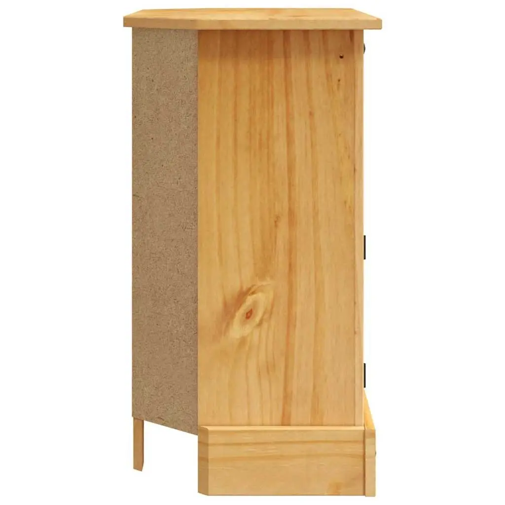 Console Table Side Cabinet Brown Solid Pinewood Mexican Corona Style 80W x 43D x 78H cm
