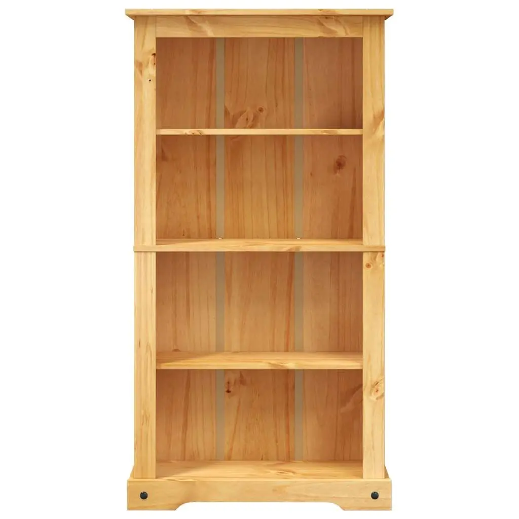 4-Tier Bookcase Wooden Storage Unit Display Shelf Brown 80 x 29 x 150 cm