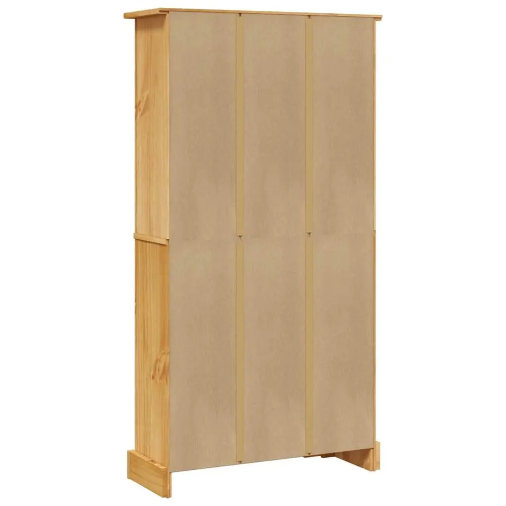 4-Tier Bookcase Wooden Storage Unit Display Shelf Brown 80 x 29 x 150 cm