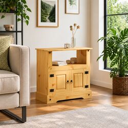 Brown Rustic TV Cabinet: Practical and Reliable