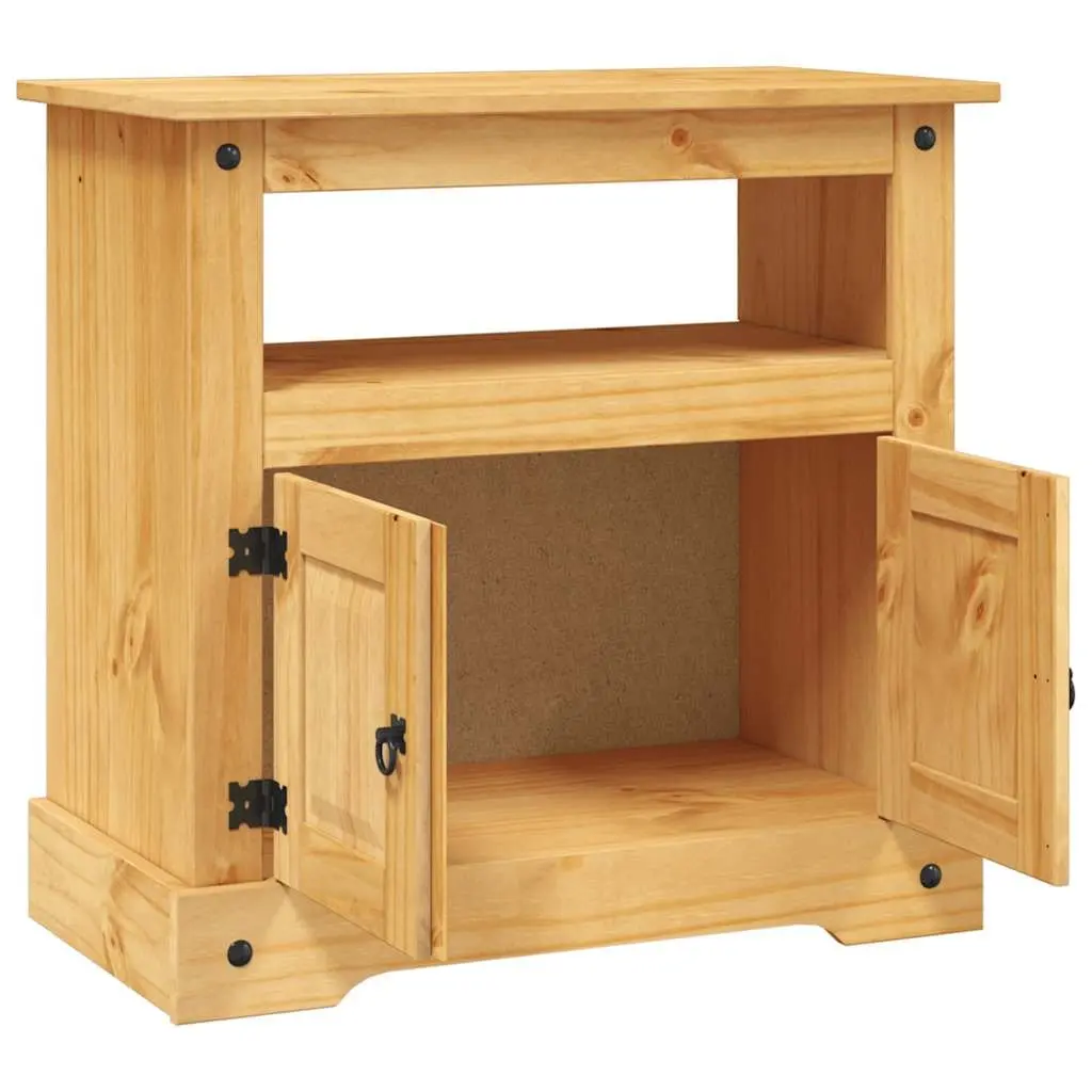 TV Cabinet Rustic Living Room Entertainment Unit 80 x 43 x 78 cm Brown