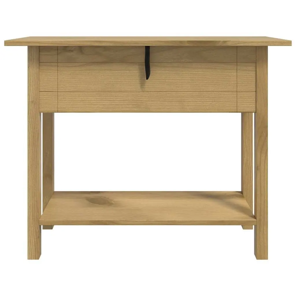 Console Table Rustic Storage Shelf 2 Drawers Brown 93 x 34.5 x 73 cm