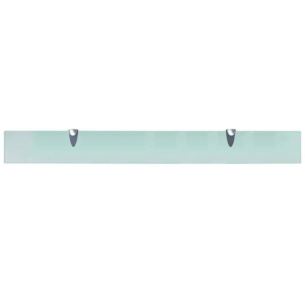 Floating Wall Shelf Transparent Glass 90x10 cm Modern Display Storage Ledge