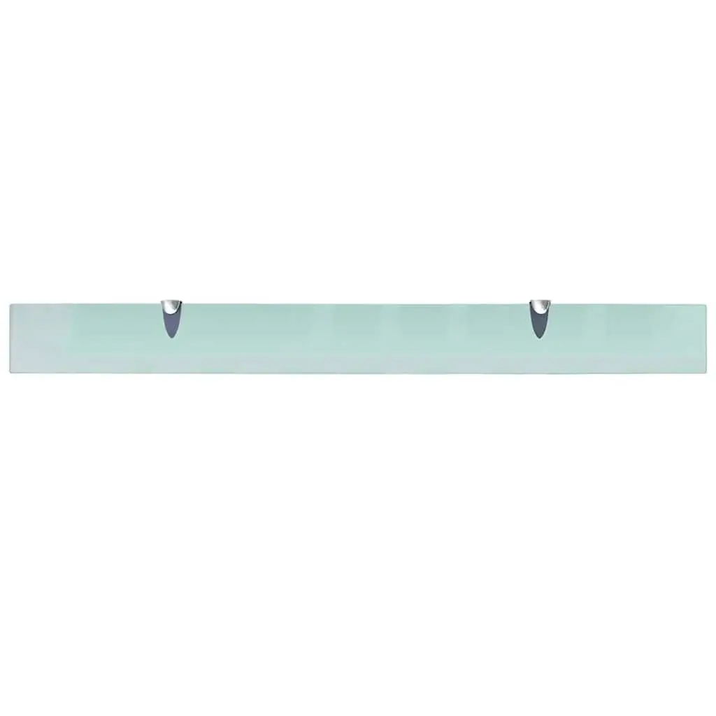 Floating Wall Shelf Glass 100x10 cm Tempered Safety Modern Display Bathroom
