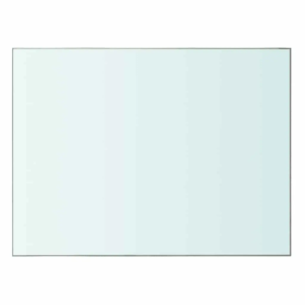 Glass Shelf Panel Wall Mount Display 40x30cm Clear Tempered