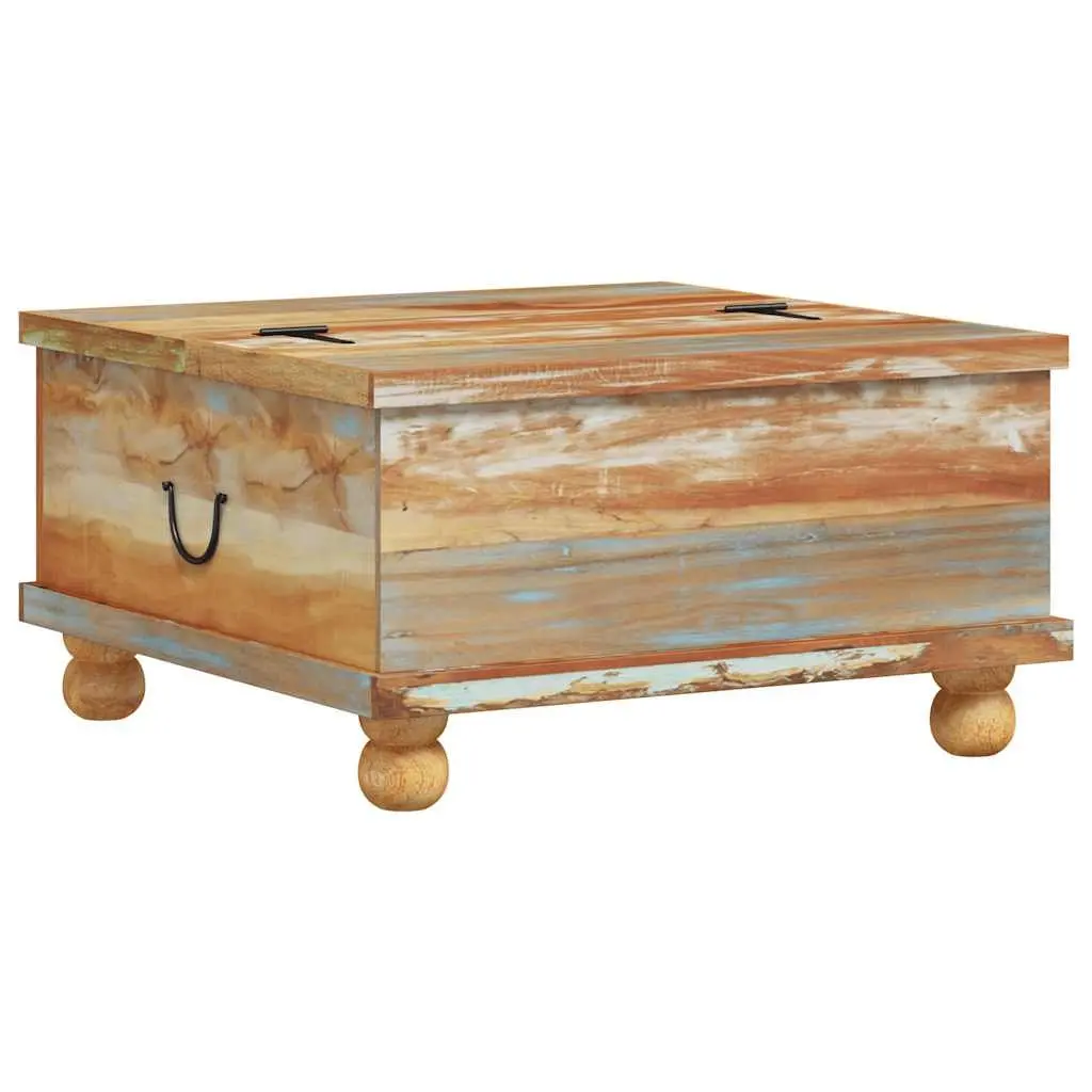 Reclaimed Wood Coffee Table with Ample Storage