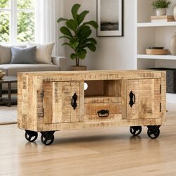 Handcrafted Rustic TV Cabinet: Durability Meets Style