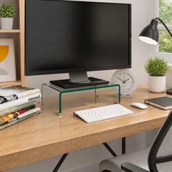 Reliable Glass TV Stand Monitor Riser for Comfort and Use