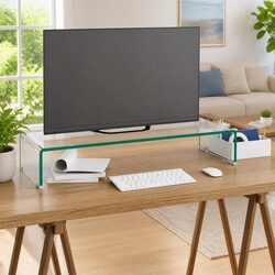 Value-Focused Tempered Glass Monitor Riser