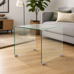 Warm and Reassuring Tempered Glass Coffee Table