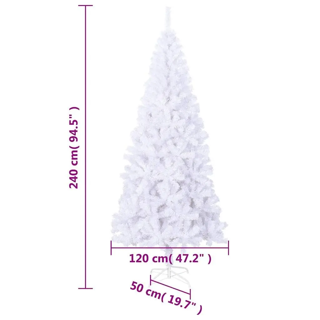 Artificial Christmas Tree Holiday Decor 240cm White