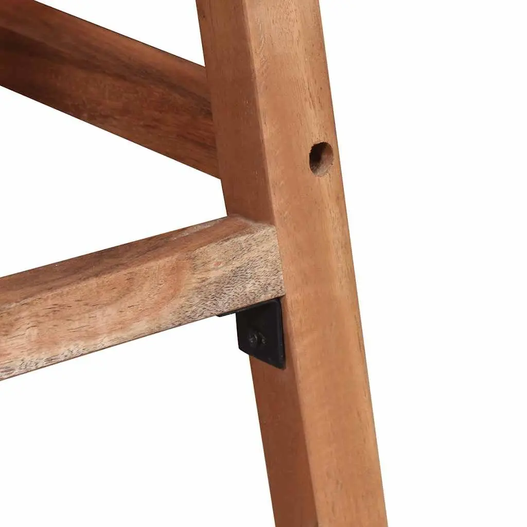 Brown Bar Stools Made from Solid Acacia Wood