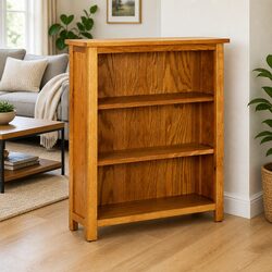 Reliable 3-Tier Wooden Bookcase for Easy Storage