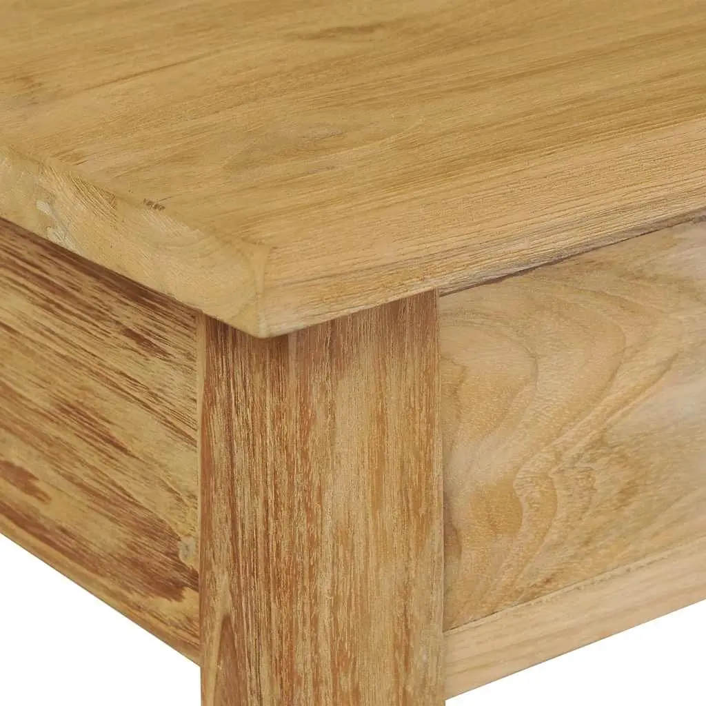 Console Table Solid Teak 90x30x80 cm with 2 Drawers Colonial Style End Table