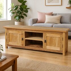 Reliable Solid Teak TV Cabinet 120x30x40 cm with Ample Storage