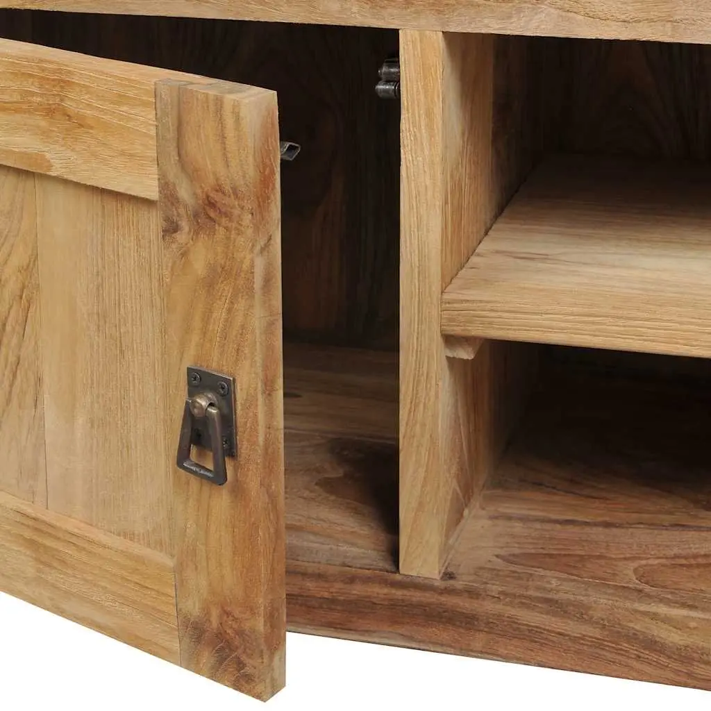 Solid Teak TV Cabinet 120x30x40 cm with Ample Storage