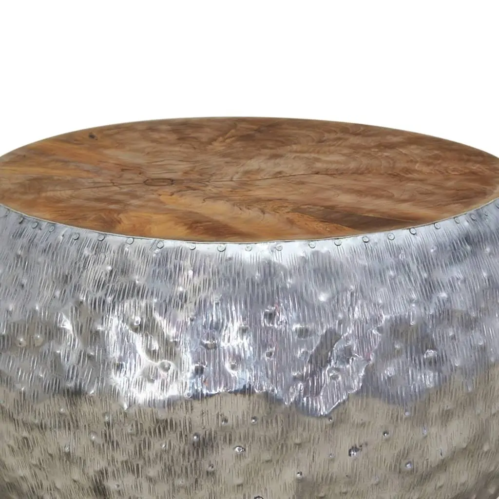 Round Coffee Table with Teak Top