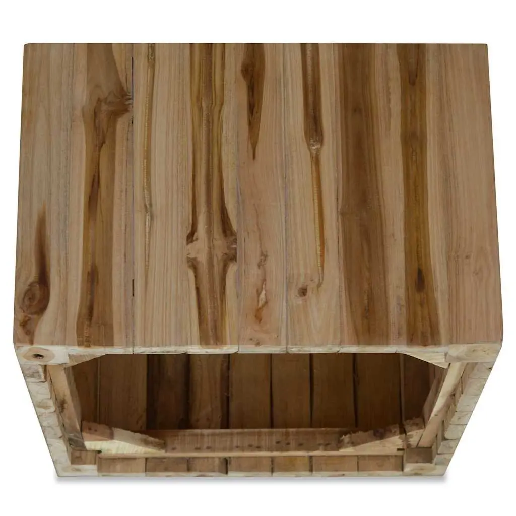 Coffee Table Brown Accent Side End Table 50 x 50 x 35 cm