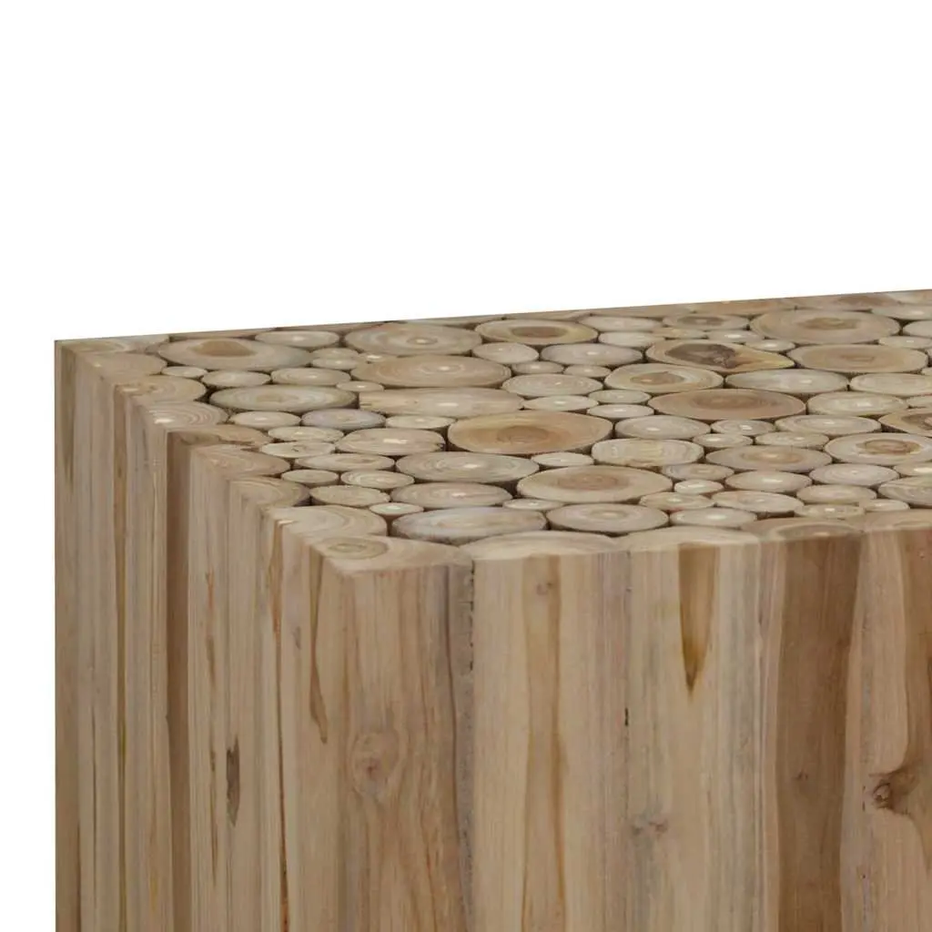 Coffee Table Brown Accent Side End Table 50 x 50 x 35 cm