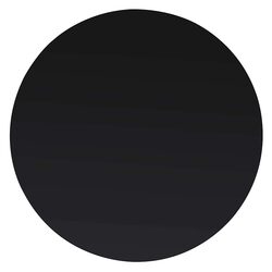 Quality Black Round Tempered Glass Table Top 400mm