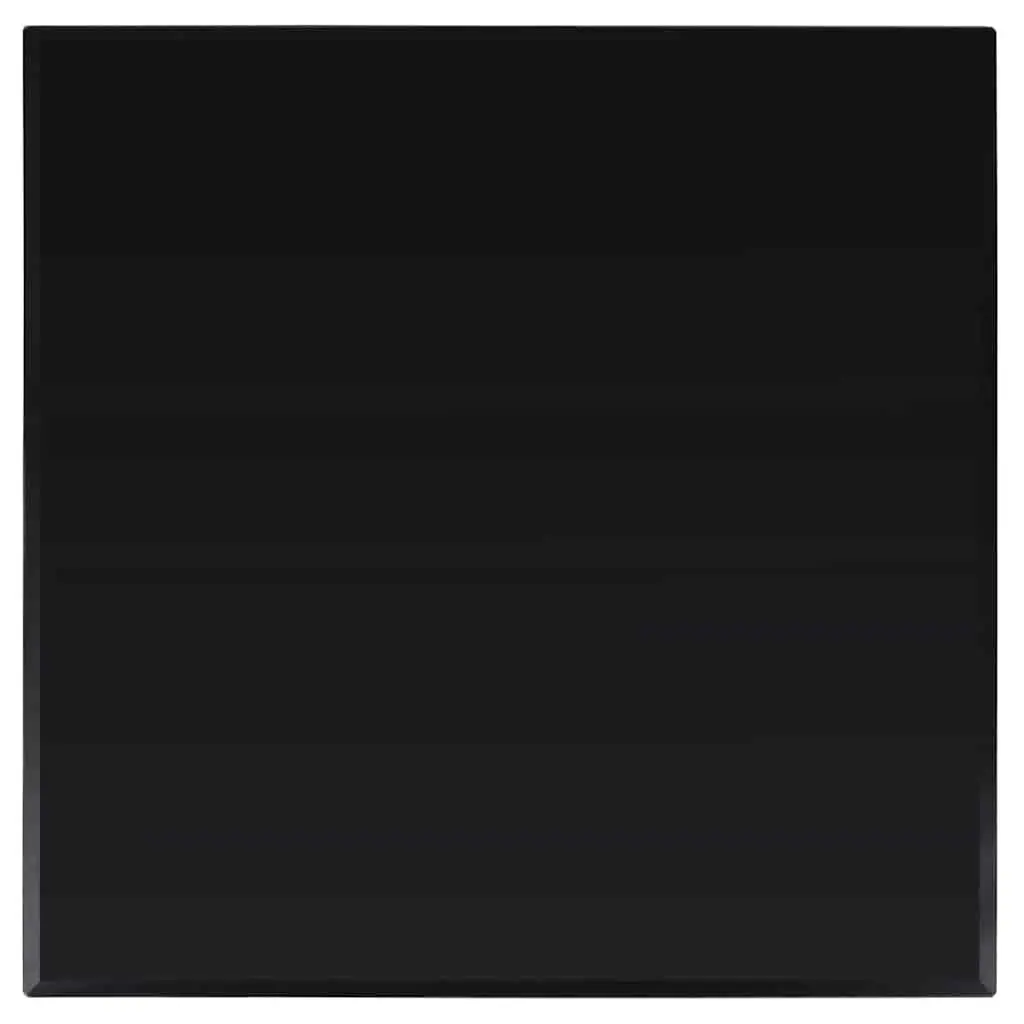 Tempered Glass Table Top Square 700x700mm Black Dining Coffee Garden Furniture