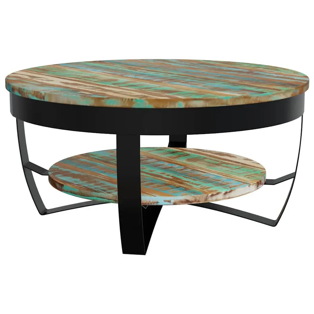 Coffee Table 65 cm Handmade Solid Reclaimed Wood Industrial Vintage Style