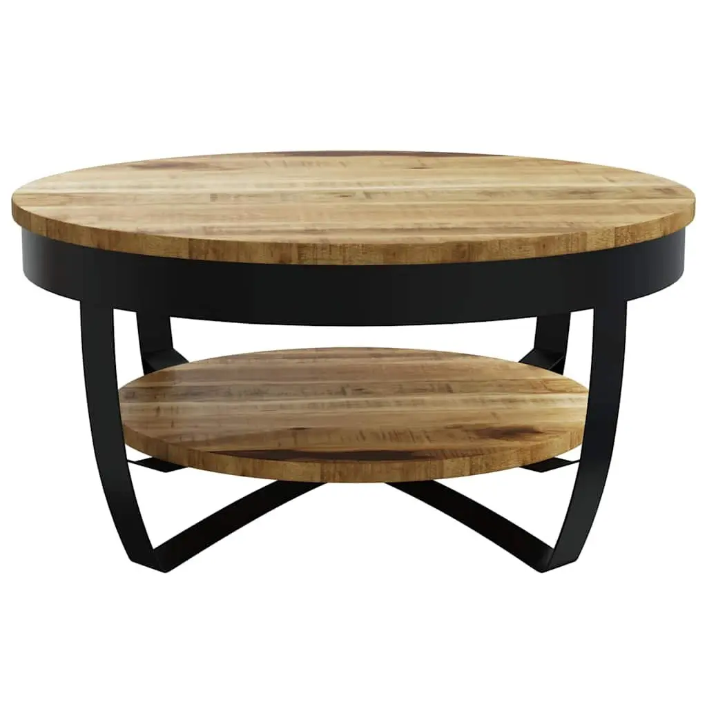 Coffee Table 65cm with Storage Shelf