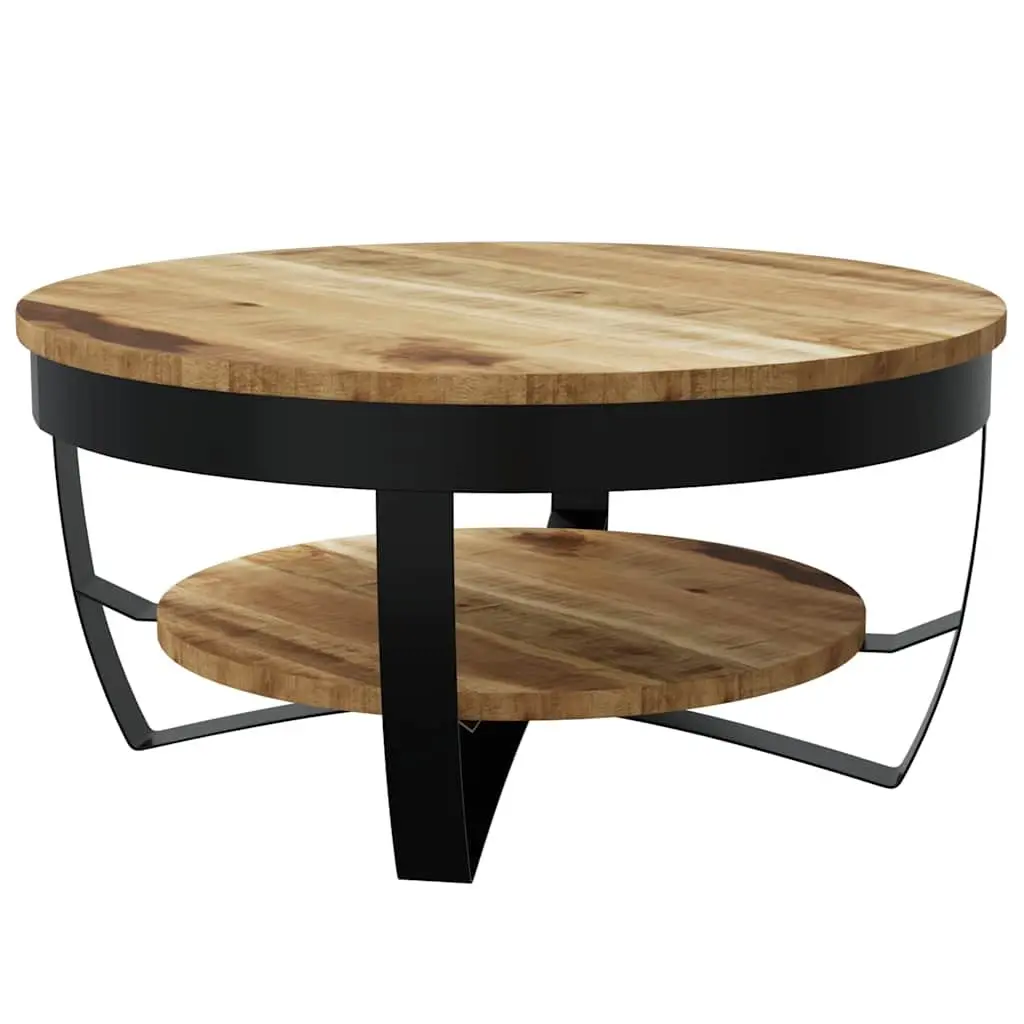 Coffee Table 65cm with Storage Shelf