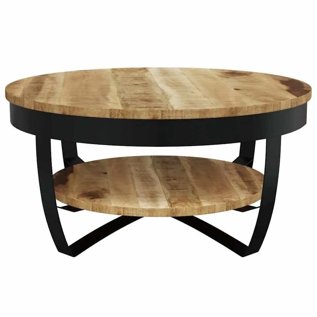 Coffee Table 65cm with Storage Shelf