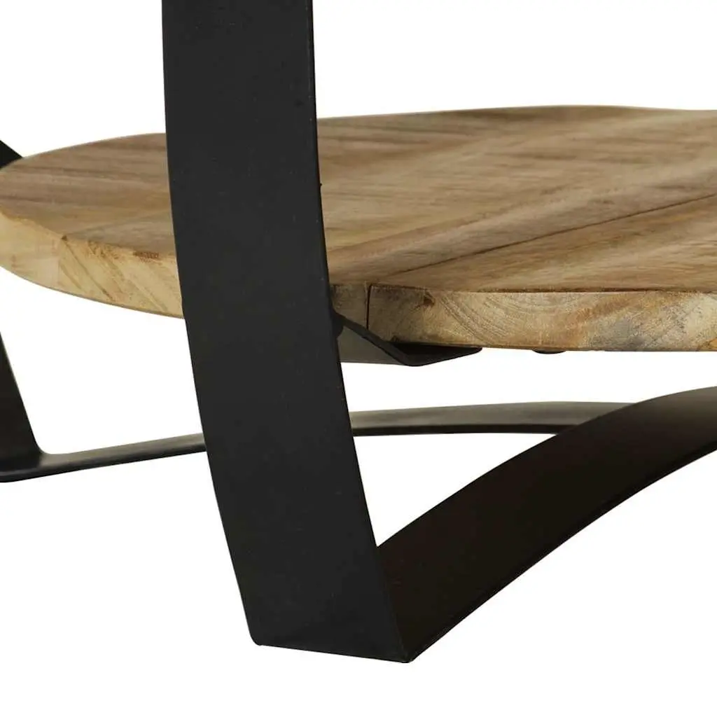 Coffee Table 65cm with Storage Shelf