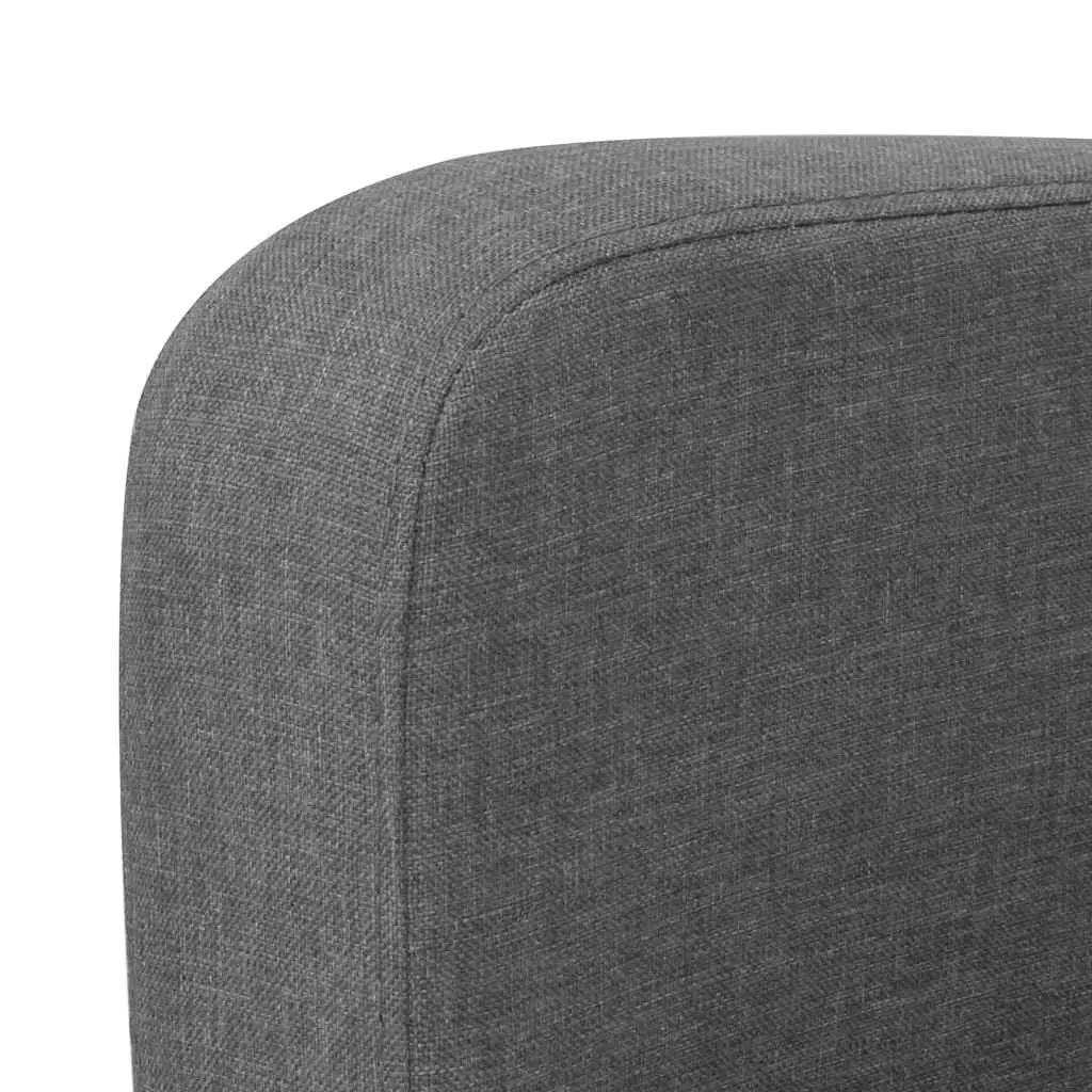 2-Seater Sofa Grey Lounge Couch Living Room Furniture Compact