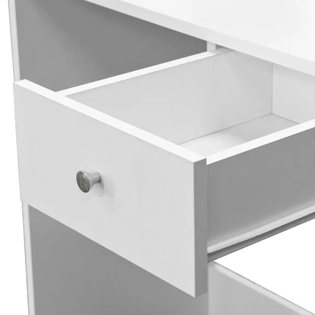 Dressing Table Bedroom Vanity Makeup Storage White Modern Design Furniture Unit