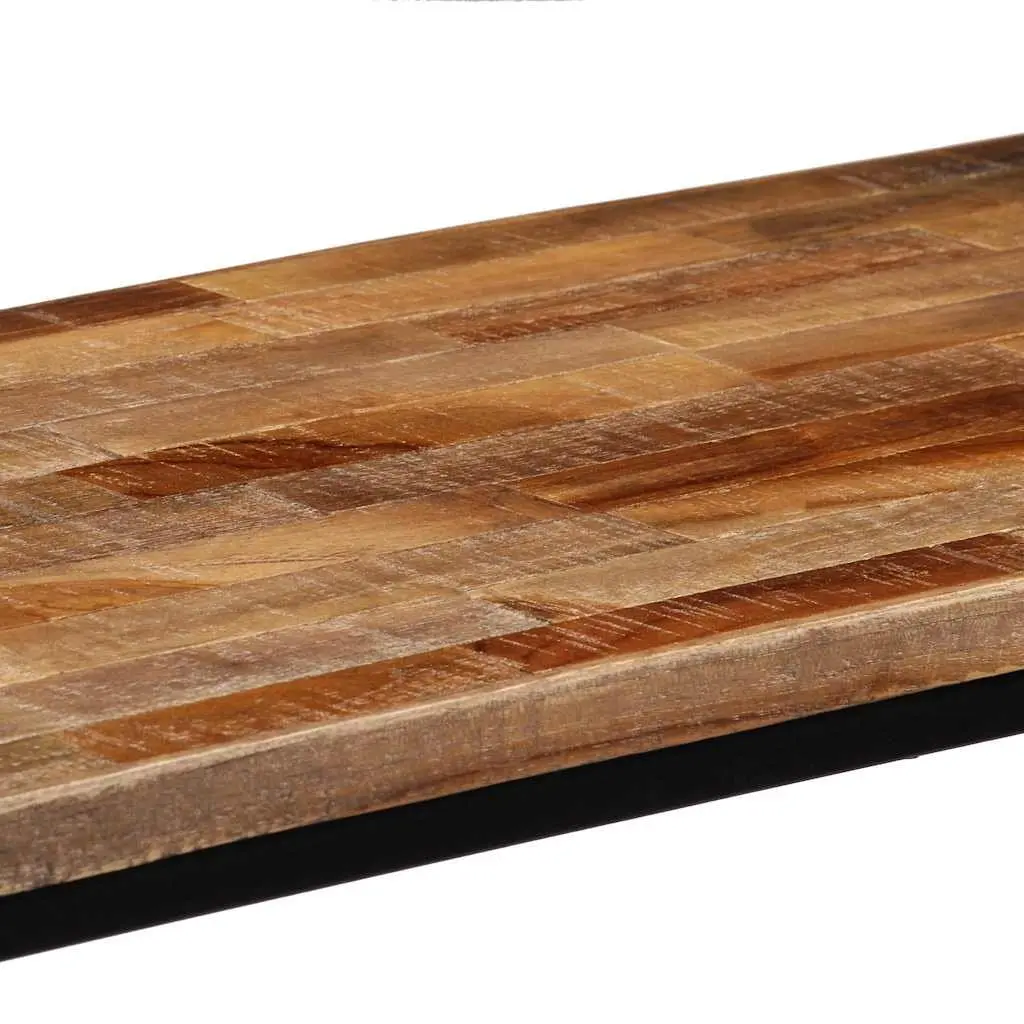 Solid Teak Console Table with Steel Support
