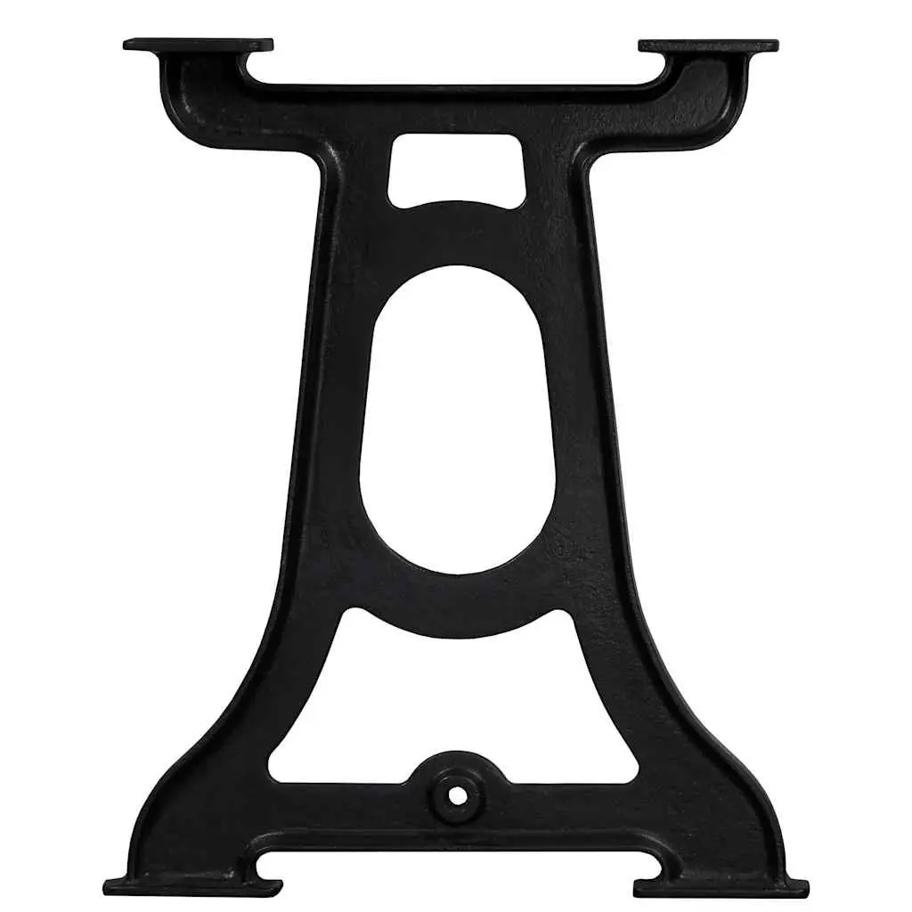 Cast Iron Y-Frame Table Legs Industrial Dining Table Support Base Black 2 pcs