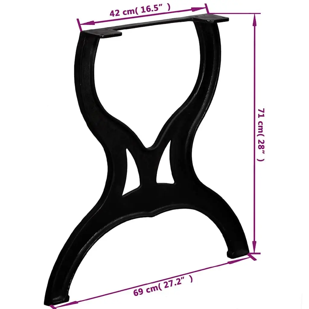 Cast Iron Table Legs for Long-Lasting Use
