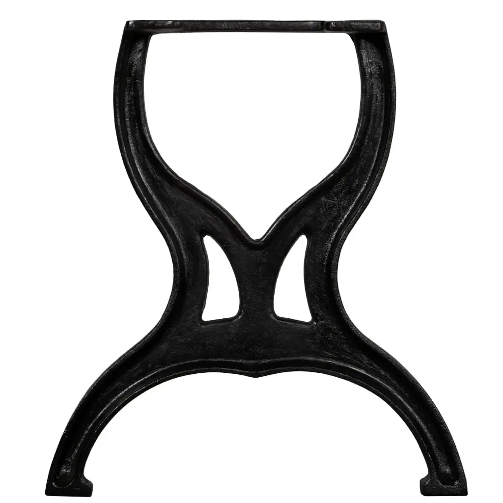 X-Frame Bench Legs Cast Iron Pair Industrial Style Table Support Furniture
