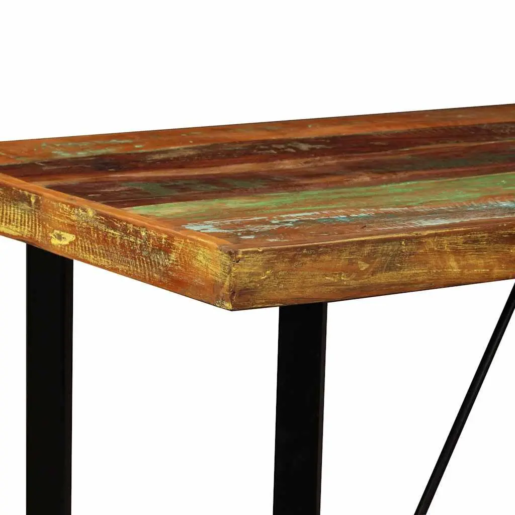 Bar Table 120x60x107 cm Solid Reclaimed Wood Industrial Dining Kitchen Furniture