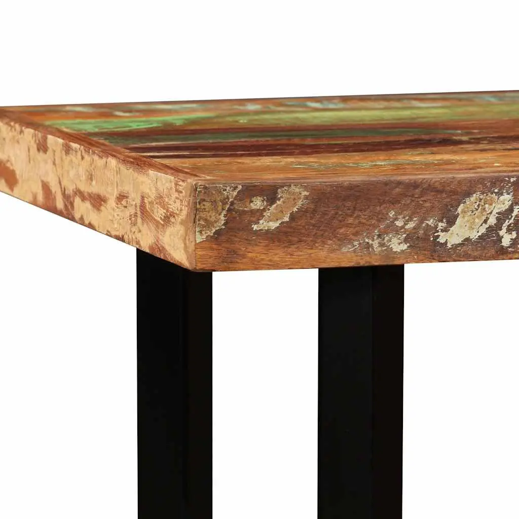 Bar Table 120x60x107 cm Solid Reclaimed Wood Industrial Dining Kitchen Furniture