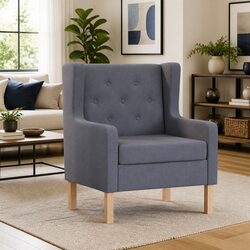 Practical Grey Armchair with Comfort and Style