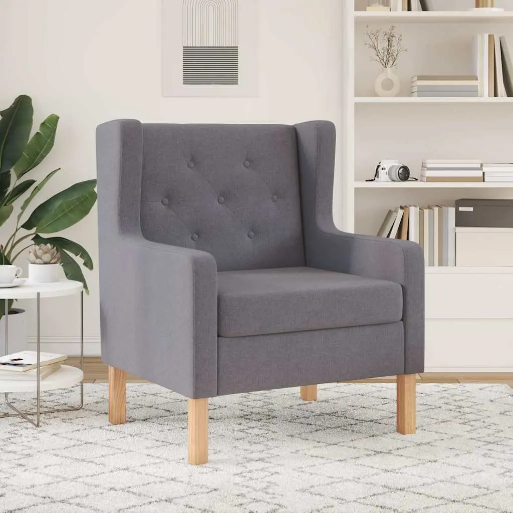 Grey Armchair with Comfort and Style