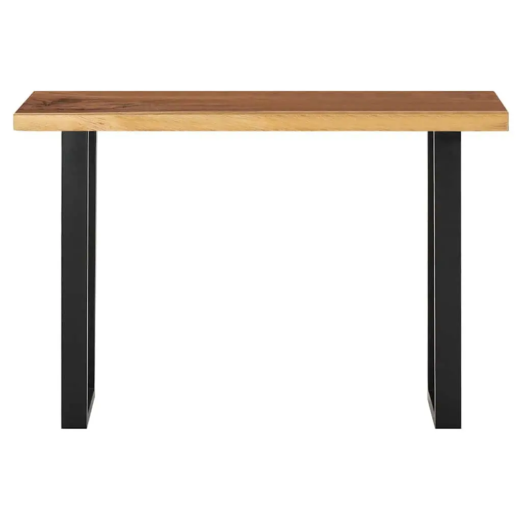 Solid Suar Wood Console Table with Unique Finish 110x35x75 cm