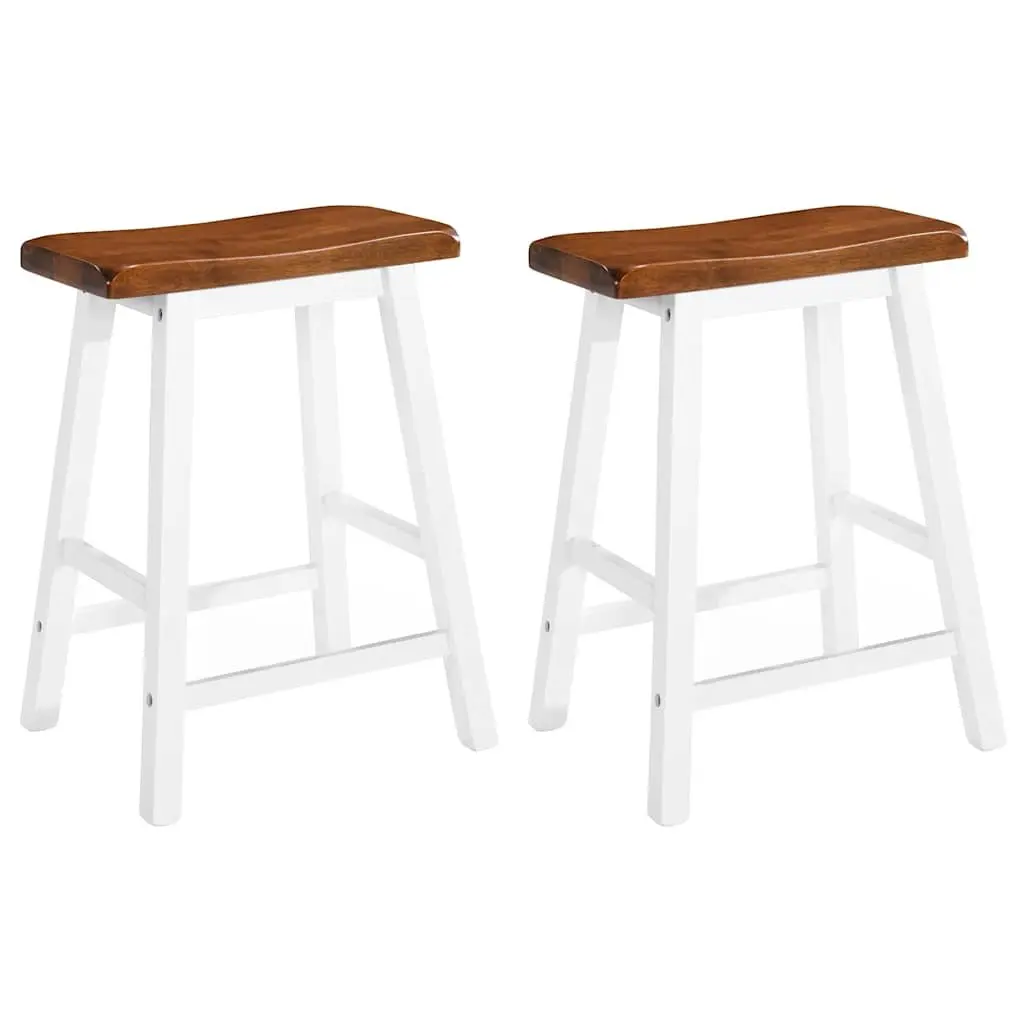 Bar Table and Stool Set Kitchen Dining Furniture 3 Piece Brown Wood