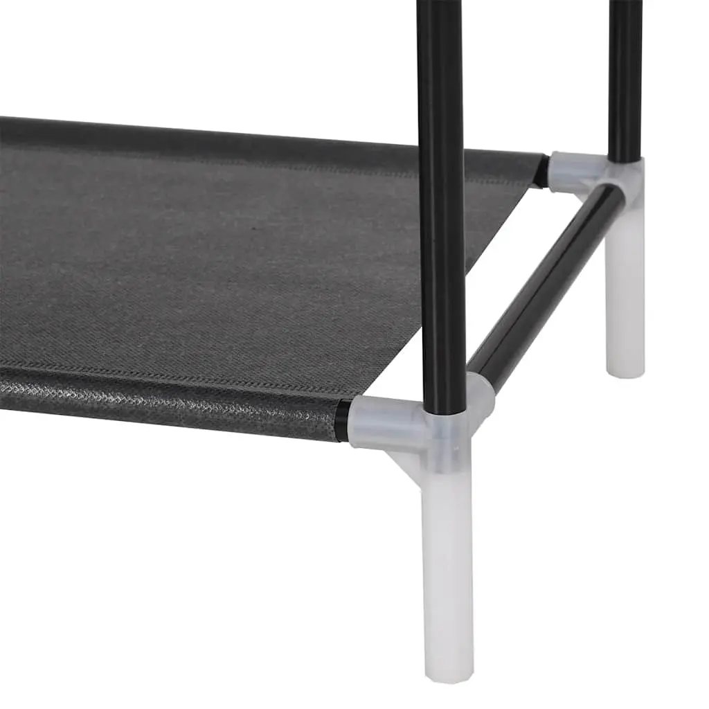 Shoe Rack Organiser 4 Shelf Storage Non-woven Fabric Black