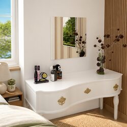 Practical Silver Square Wall Mirror 50x50 cm