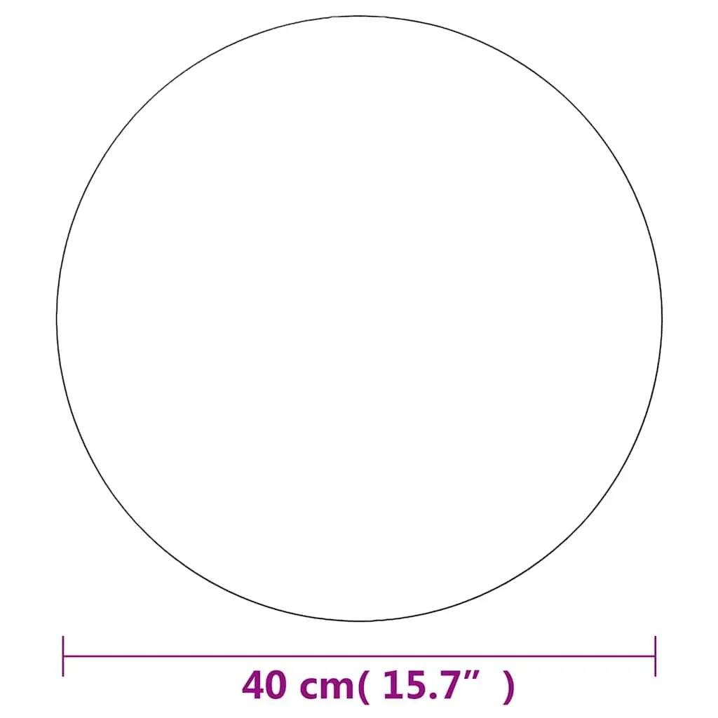 Round Wall Mirror 40cm Glass Bedroom Living Room Decor Modern Minimalist Design