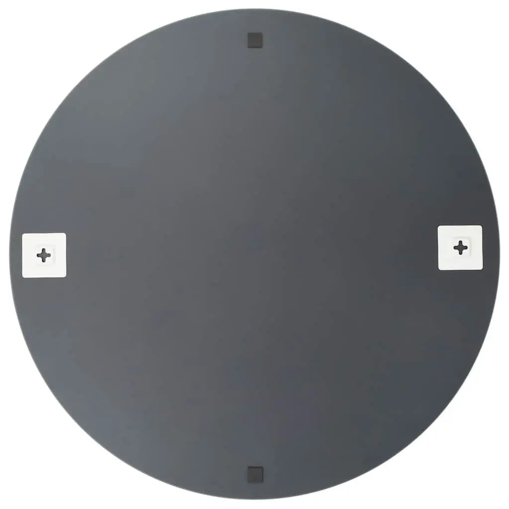 Round Wall Mirror 60cm Reflective Silver Home Bedroom Living Room Decor