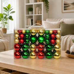 Reliable 100 Multicolour Baubles for Your Christmas Tree